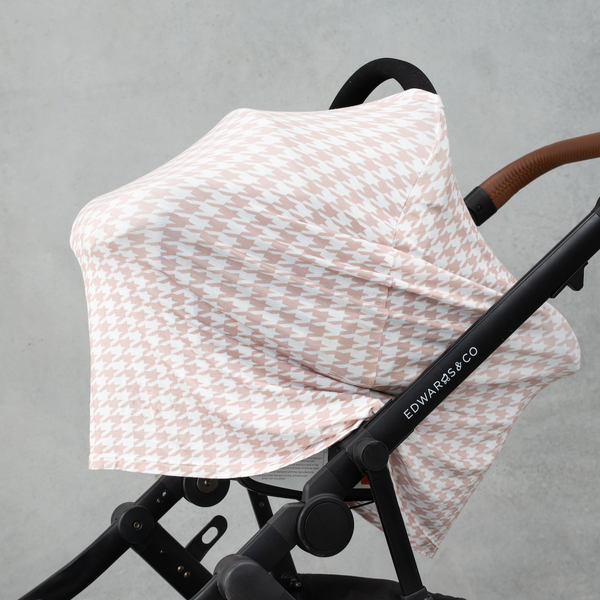 Beige Houndstooth Multi-Use Cover