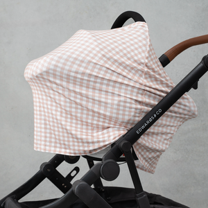 Beige Gingham Multi-Use Cover