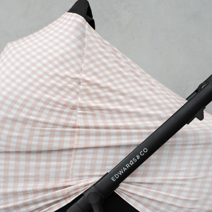 Beige Gingham Multi-Use Cover